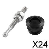 Maxbell 24x22mm Push Button Quick Release Bonnet Hood Pins Lock Latch Universal Black