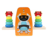 Kid Wooden Stacking Rainbow Tower Block Game Balance Beam Puzzle Educational Stack Up Balancing Toy Gifts - Aladdin Shoppers