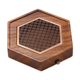 Maxbell Wood Tea Tray Kungfu Tea Table Teacup Plate for Tea Room Home Tea Lover Gift Hexagon