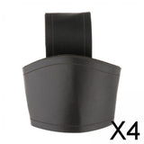 Maxbell 4xHorn Shape Cup Mug Holder Men Women Horn Cup Sleeve Medieval Belt Attachment Black