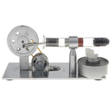 Maxbell Stirling Engine (Flywheel Colorful LED) - Conversion of Heat Energy to Electric Energy - Aladdin Shoppers