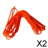Maxbell 2xMultifunctional Strong Rubber Elastic Bungee Shock Cord Rope 5mmx3m Orange