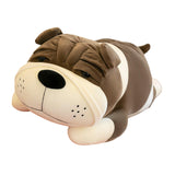 Maxbell Dog Pillow Hugging Funny Shar Pei Dog Stuffed Toy for Chair Living Room Home Gray