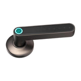 Smart Fingerprint Door Lock Bluetooth App Home Entry Handle Lock Black