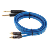 Dual 1/4 Inch to Dual RCA Stereo Audio Cable (4.9FT) - Male 6.35mm Phono Mono to RCA Male Connector Wire Cord Plug Jack - Aladdin Shoppers