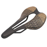 Maxbell Road Bike Saddle Seat 3D for Road Bikes, Mountain Bikes Ergonomic Hollow Out Black Golden
