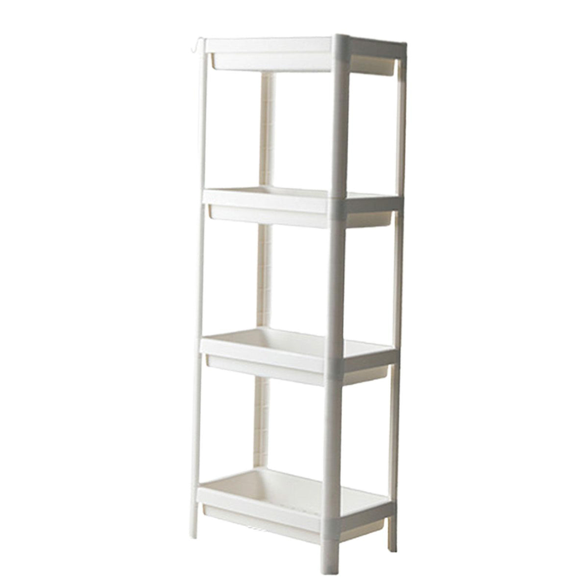 Maxbell Kitchen Storage Rack Fruit and Vegetable Shelf for Living Room Office Pantry White 4 Tier