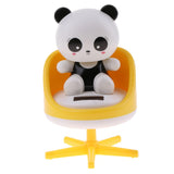 Maxbell Maxbell Solar Powered Toys Noding Head Figurine Model Home Car Ornament Panda Yellow