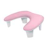 Maxbell Manicure Arm Rest U Shaped Manicure Tool for Manicurists Home Salon Toenails Pink