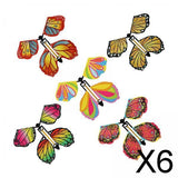 Maxbell 6x5x Flying Butterfly Clockwork Butterfly for Birthday Greeting Cards Bookmark Style E