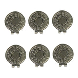 Maxbell 6 Pieces Magnetic Golf Hat Clips Accessories Gift Golf Training Professional With Dots
