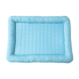 Maxbell Pet Cooling Mat Washable Portable Lightweight Icy Silk Pet Sleeping Pad Blue