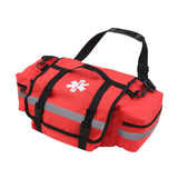Empty First Aid Storage Bag with Detachable Divider for Workplace Gym Travel red