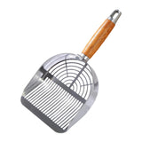 Maxbell Stainless Steel Cats Litter Scoop Compact Mesh Shovel for Cat Box Bunny Pets Strip Type
