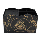 Maxbell 2 PCS Haircut Tool Storage Box Barber Scissors Rack Salon Large with Divider