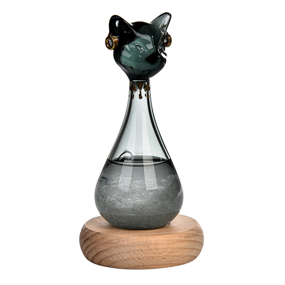 Windstorm Glass Weather Predictor Office Christmas Weather Forecast Bottle Black