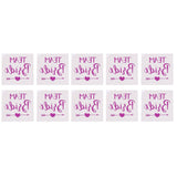 Maxbell Maxbell 10x Purple Team Bride Tribe Temporary Tattoos Wedding Sticker Team Bride1