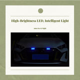 Solar Warning Light, light-emitting diode Blinker, Car Front Grille, Waterproof Yellow White other