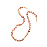 Maxbell Glasses Chain Holder Acrylic Sunglasses Lanyard for Office Photo Props Beach Flesh pink