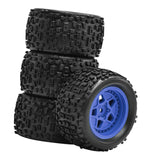 4Pcs 1/18 RC Car Wheels and Tires Durability Direct Replaces for Typhon Grom Blue
