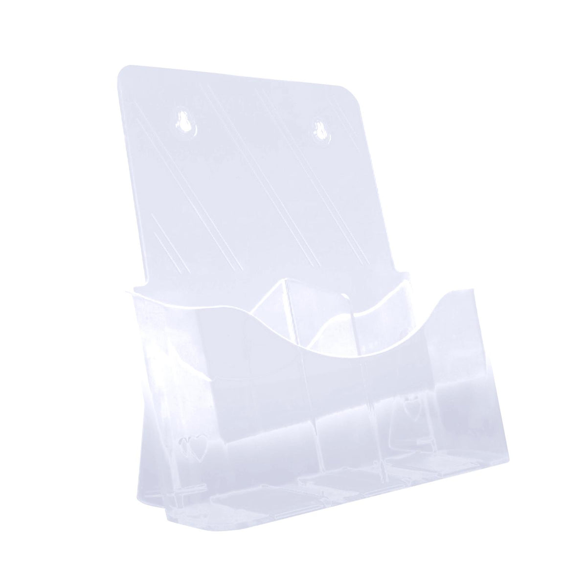 Maxbell Acrylic Brochure Holder Clear Display Stand for Booklets Magazines Pamphlets Single Grid