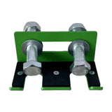 Maxbell Barbell Holder for Squat Rack Vertical Rack Attachment Double Barbell Hanger Green