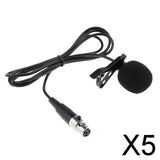 Maxbell 5xLavalier Lapel Tie Clip-on Vacuum Tube Microphone MINI XLR 4Pin