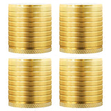 Maxbell 4Pcs Furniture Risers Sturdy Multipurpose Support for Tea Table Desk Cabinet Gold