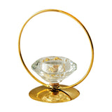 Maxbell Candle Holder Portable Metal Artwork Candle Sconce for Fireplace Porch Hotel gold