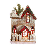 Maxbell Small Christmas Decor Village House Christmas Decorations Accessory for Desk Table Style A