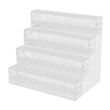 Maxbell Acrylic Pencil Holder Marker Display Stand for Hairpins Makeup Brush Markers 4 Layer