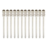 Maxbell Maxbell 12X Steel Hairdressing Sectioning Clamps Salon Hair Styling Duck Clips Grips