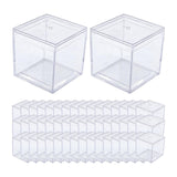 Maxbell 50x Clear Acrylic Display Case 3.3x3.3x3.3cm Small Candy Box for Doll Crafts