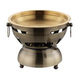 Maxbell Mini Hot Pot Traditional Chinese Hot Pot for Kitchen Countertop Home Camping S bronze