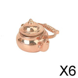 Maxbell 6x1/12 Dollhouse Miniature Copper Tea Kettle/Tea Pot