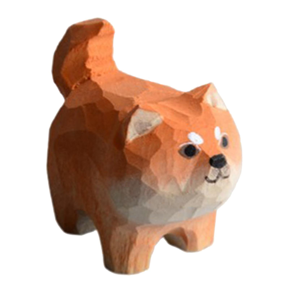 Maxbell Maxbell Dog Statue Wood Figurine Sculpture Kids Toy Craft Figure Bedroom Decor Ornament