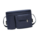 Maxbell Portable Storage Bag Cup Holder Bottle Diaper Baby Toy Stroller Organizer Blue