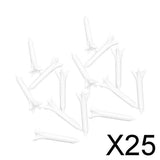 25x100Pcs 38mm Plastic Claw Shape Golf Tees