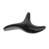 Maxbell Maxbell Triangle Shaped Handheld Scraping Acupuncture Foot Massage Stick Tool Black