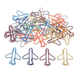 Maxbell 30 Pieces Mixed Color Airplane Paper Clips Creative Office Clips Envelope Stationery DIY Kits - Aladdin Shoppers