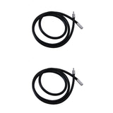 Maxbell 4pcs 3mm Black Rubber Necklace Cord Choker Jewelry Cord with Clasp 16 / 18 inch