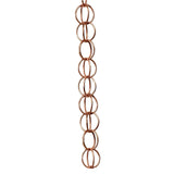 Maxbell 2xRain Chains Replace Metal Rainwater Catcher Chain for Awnings Backyard Sheds Rings