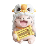 Maxbell Lucky Cat Figures Table Centerpiece Crafts Sculpture for Desk Cabinet Office gold