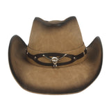 Maxbell Western Cowboy Hat Casual Fashion Big Brim Sun Hat for Hiking Autumn Fishing