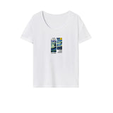 Maxbell Maxbell Womens T Shirt Summer Ladies Simple Crew Neck Tee for Beach Vacation Holiday XL