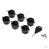 Maxbell 12Pc Surf  Plug with Grub Screws For Surfboard Fin Box w/ a Fin Key