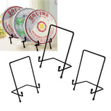 Maxbell 3pcs Metal Display Easel Stand Plate Bowl Picture Photo Display Rack