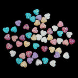Maxbell 50PCS Mixed Resin Rhinestone Heart Flatback Embellishments for Scrapbooking - Aladdin Shoppers