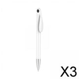 Maxbell 3xPlastic Ballpoint Pen 1.0mm Fineliner Continuous Ink Fashion for Draw Office Black Dot