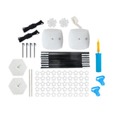 Maxbell Reusable Balloon Arch Kit with Stand Stable for Anniversary Birthday Wedding Black Hex Base